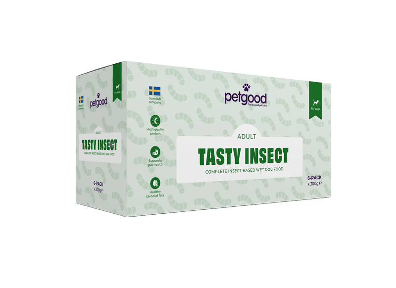 Petgood Insektsbaserat våtfoder för vuxna hundar multipack 6 x 300g