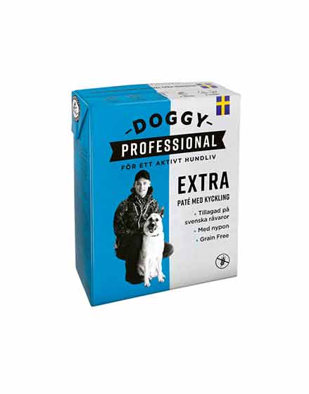 Doggy Professional Extra, paté med kyckling 16 x 370g