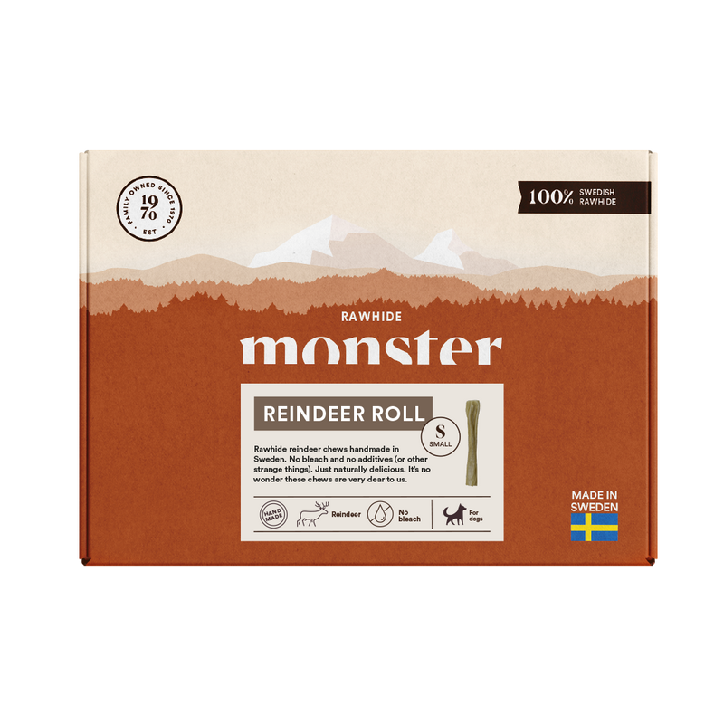 Monster Raw Reindeer Roll Small Box 13 st