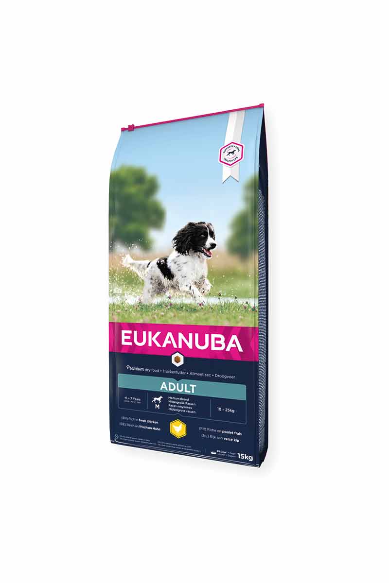 Eukanuba Dog Adult Medium Breed Fresh Chicken 15 kg
