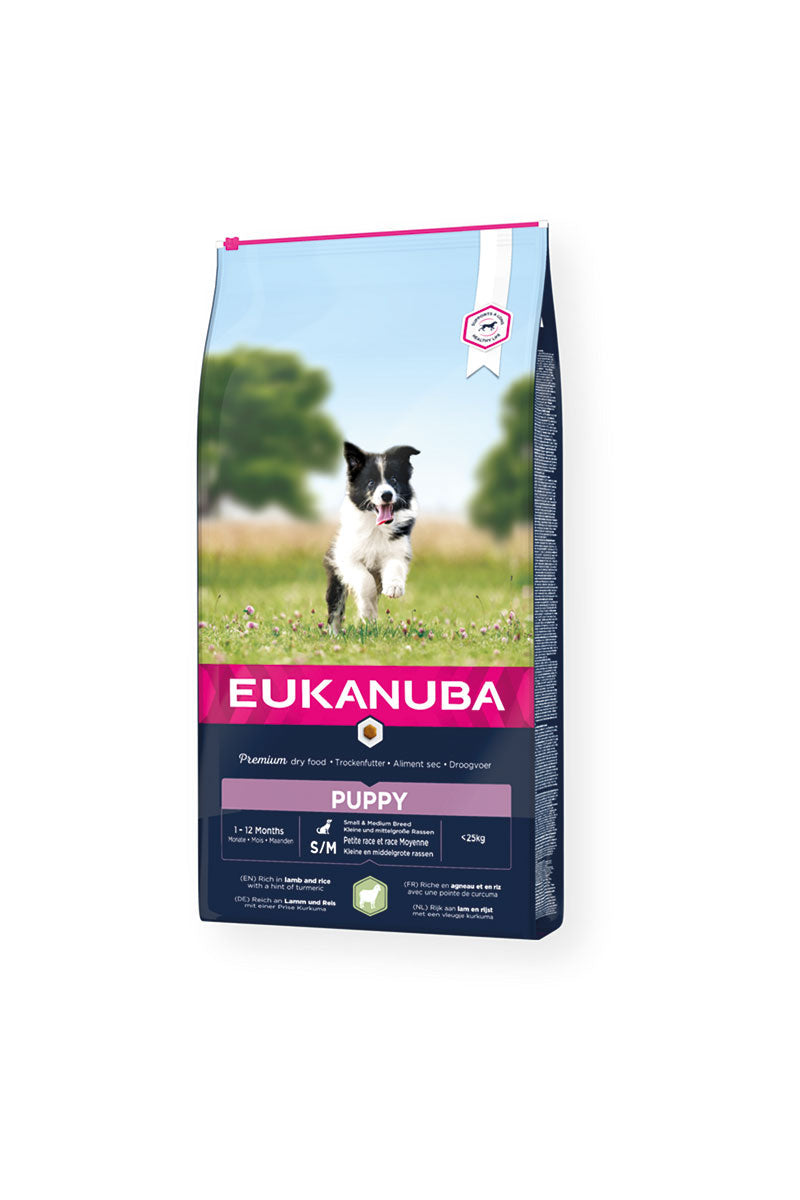 Eukanuba Dog Puppy Small/Medium Breed Lamb & Rice 12 kg