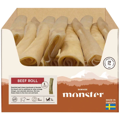 Monster Raw Beef Roll Large Box 5 st