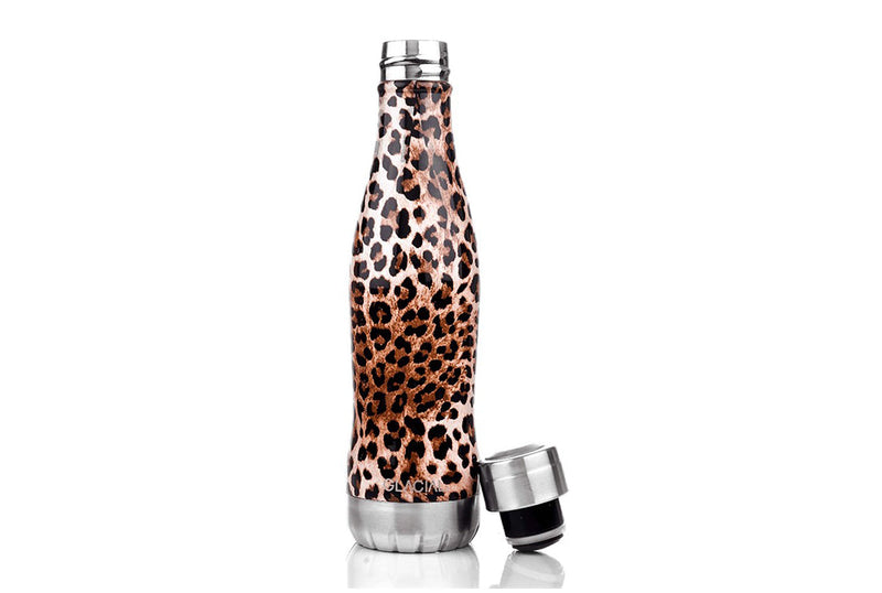 GLACIAL Termoflaska 400 ml rostfri Trixie Leopard
