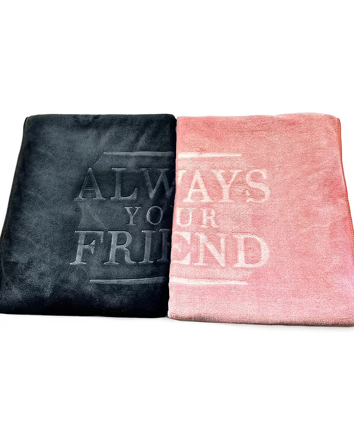 Always Your Friend Microfiber Pet Towel 60 x 120 cm Svart