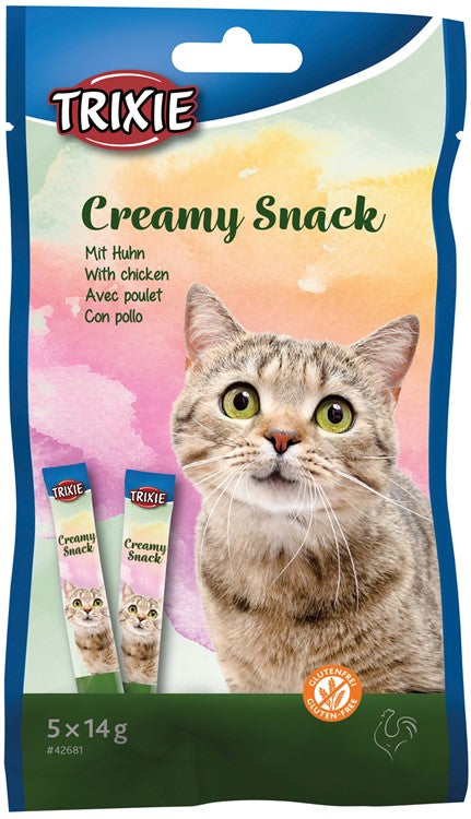Creamy Snack till katt - Kyckling 5 x 14g Trixie