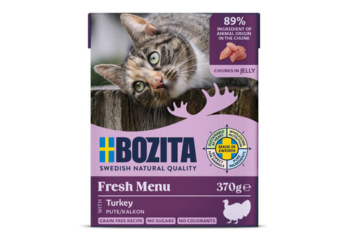 Bozita Tetra Bitar i gelé Kalkon 6 x 370 g