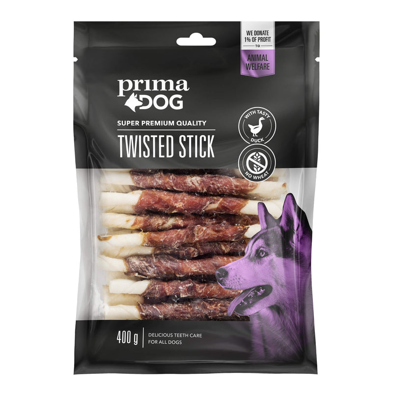 PrimaDog Twisted stick Anka 13cm 45-pack