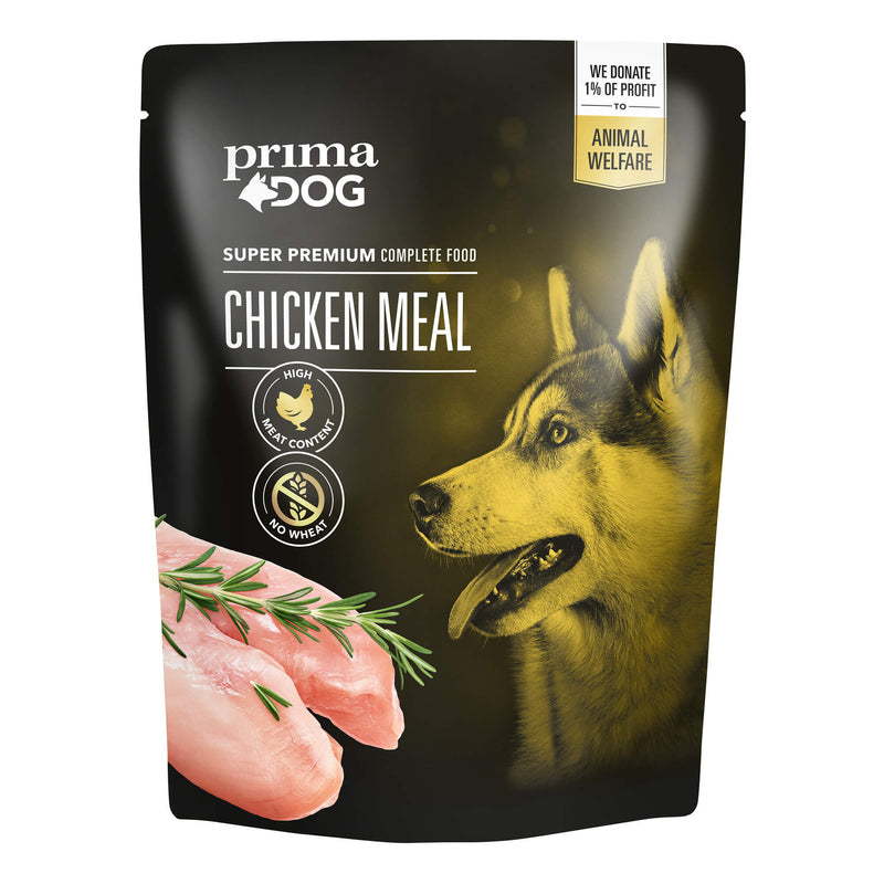 PrimaDog Chicken Meal Pouch 8 x 600 g