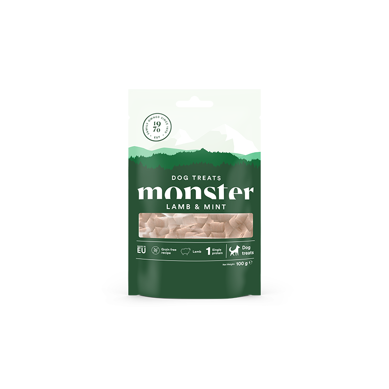 Monster Dog Treats Baked Lamb/Mint 100 g
