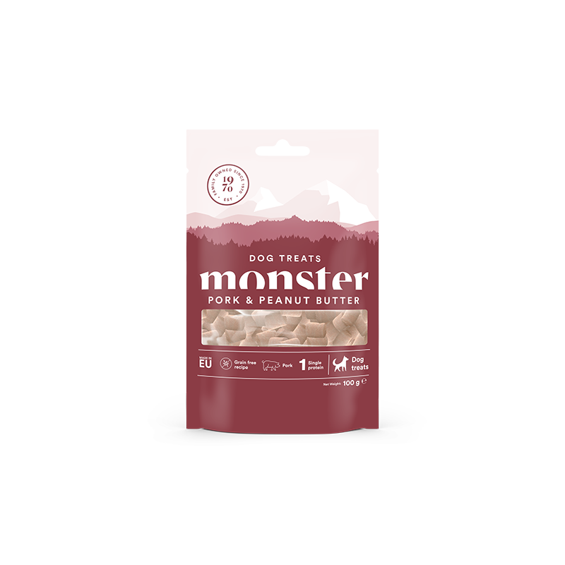 Monster Dog Treats Baked Pork/ Peanut 100 g