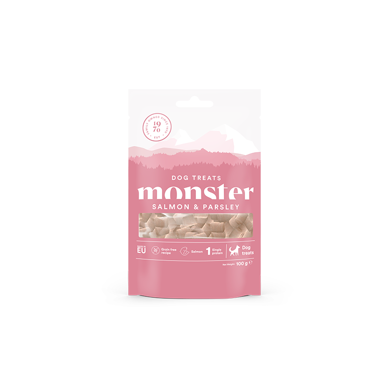 Monster Dog Treats Baked Salmon/Parsley 100 g