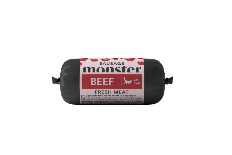 Monster Cat Sausage Beef 80 g