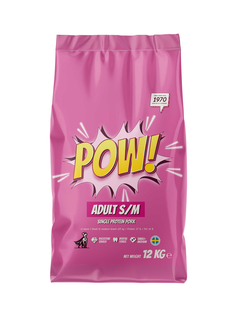 POW! Dog Adult S/M Pork 12 kg