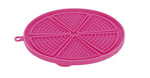 Lick'n'Snack platta med sugkopp 18 cm rosa