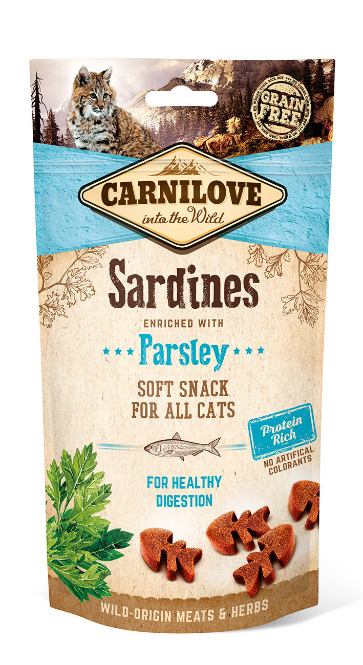 Carnilove Cat Semi Moist Snack Sardiner & Persilja 50 g