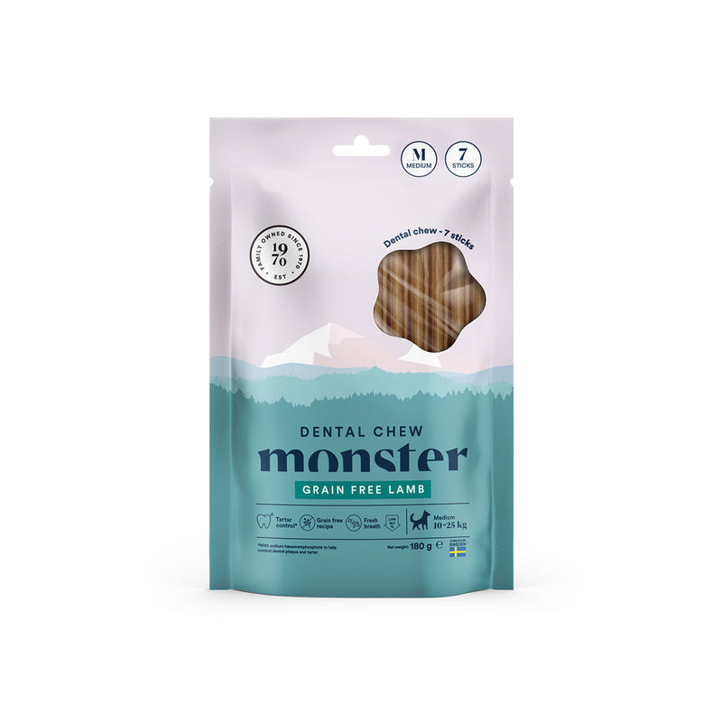 Monster Dog Dental Chew Lamb M Week (7st) 180 g