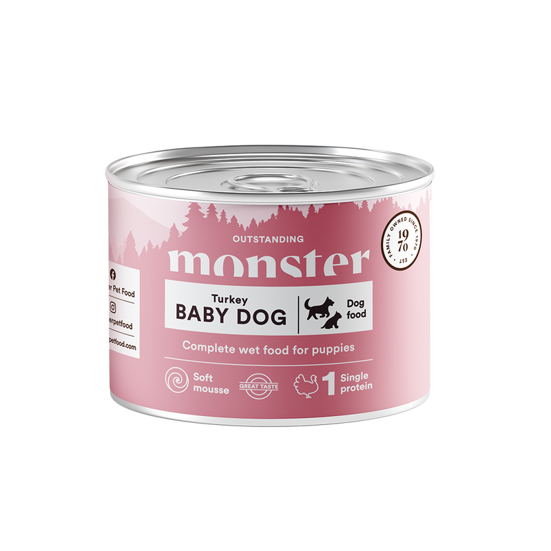 Monster Dog Baby Mousse Burk 190 g - NYHET