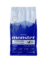 Monster Dog Grain Free Sterilized White Fish 12 kg - NYHET