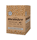 Monster Cat Pouches Adult Turkey 85 g (8-pack)