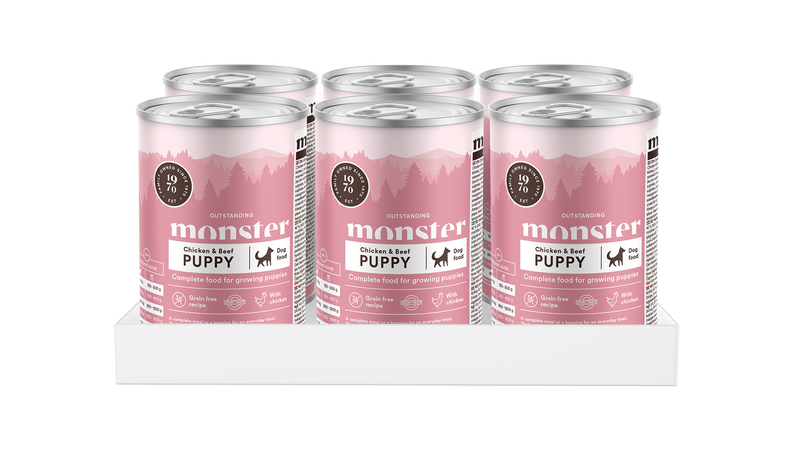 Monster Dog Puppy Chicken 6 x 400 g