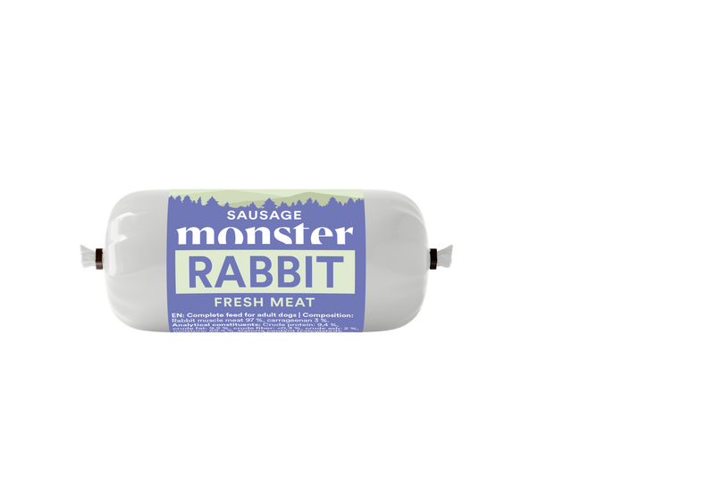 Monster Dog Sausage Rabbit 80 g - NYHET