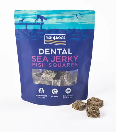 Fish4Dogs Dental Jerky Fish Squares 115 g