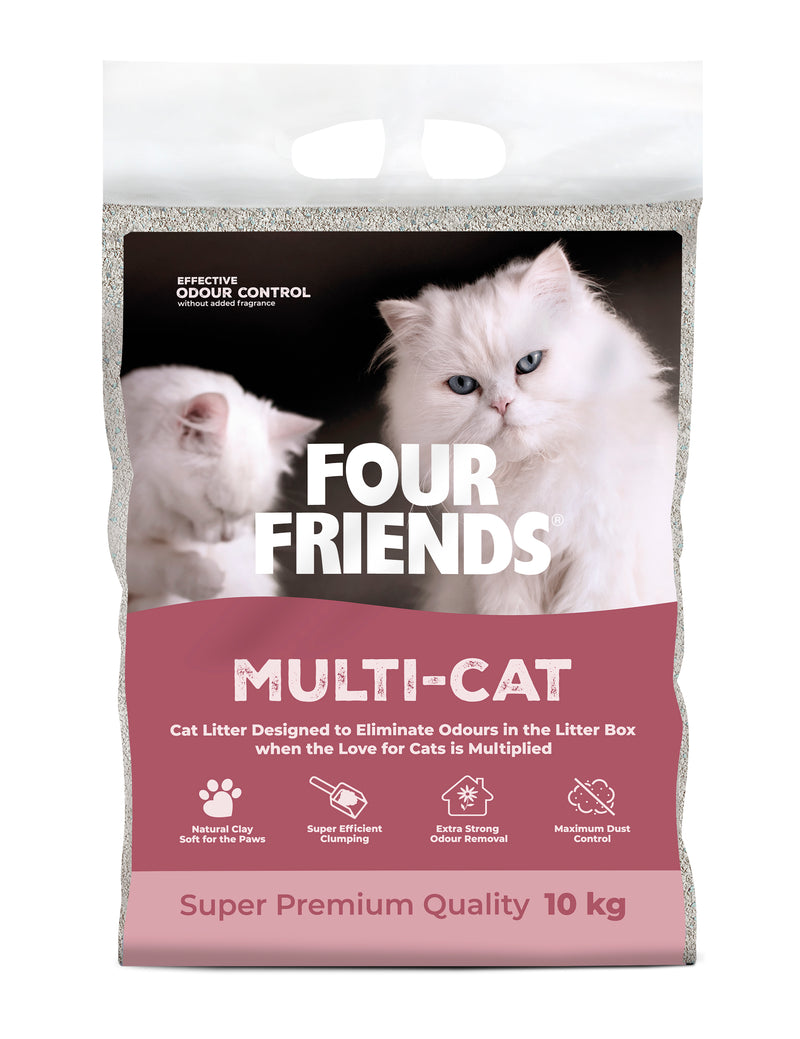 FourFriends Cat Litter Multi-Cat 10 kg - NYHET