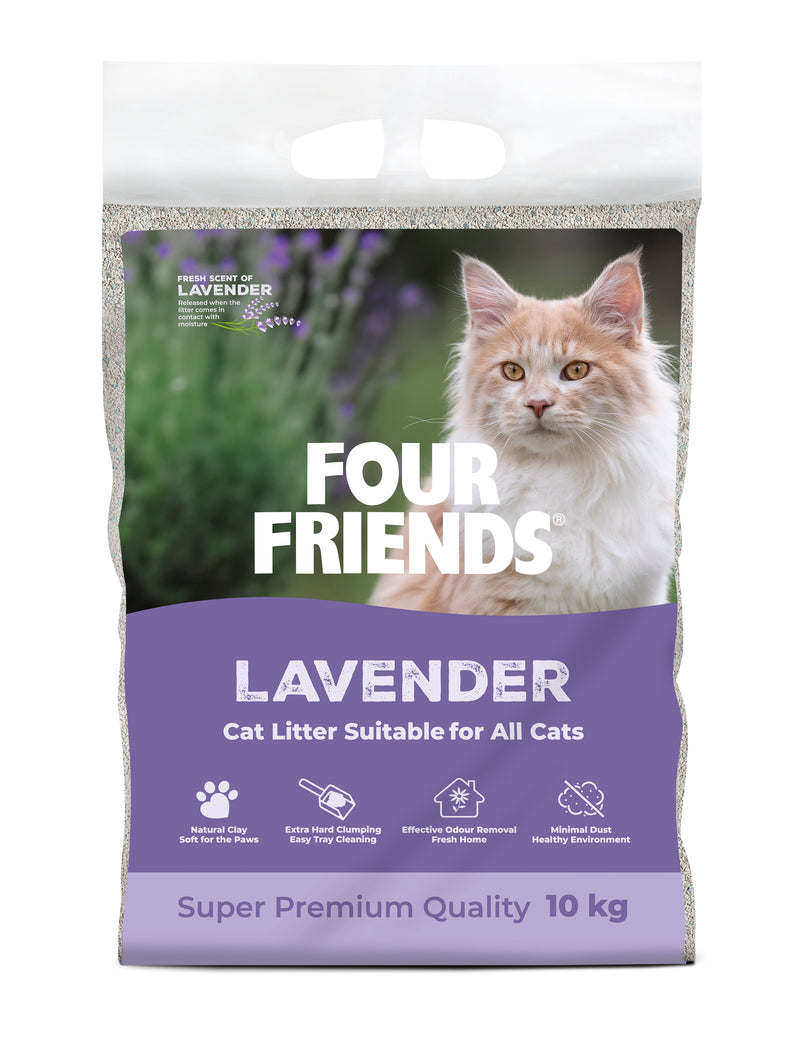 FourFriends Cat Litter Lavender 10 kg - NYHET