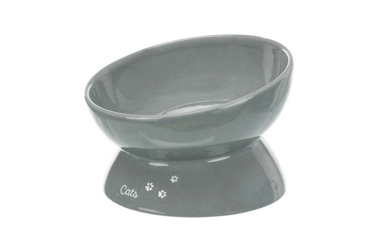 upphöjd keramikskål grå
