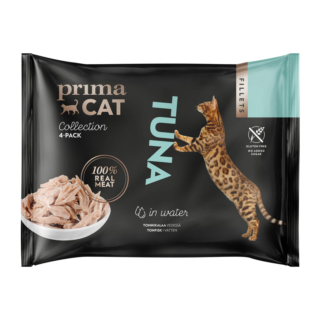 Bild på våtfoder till katt av varumärket Prima Pet. 