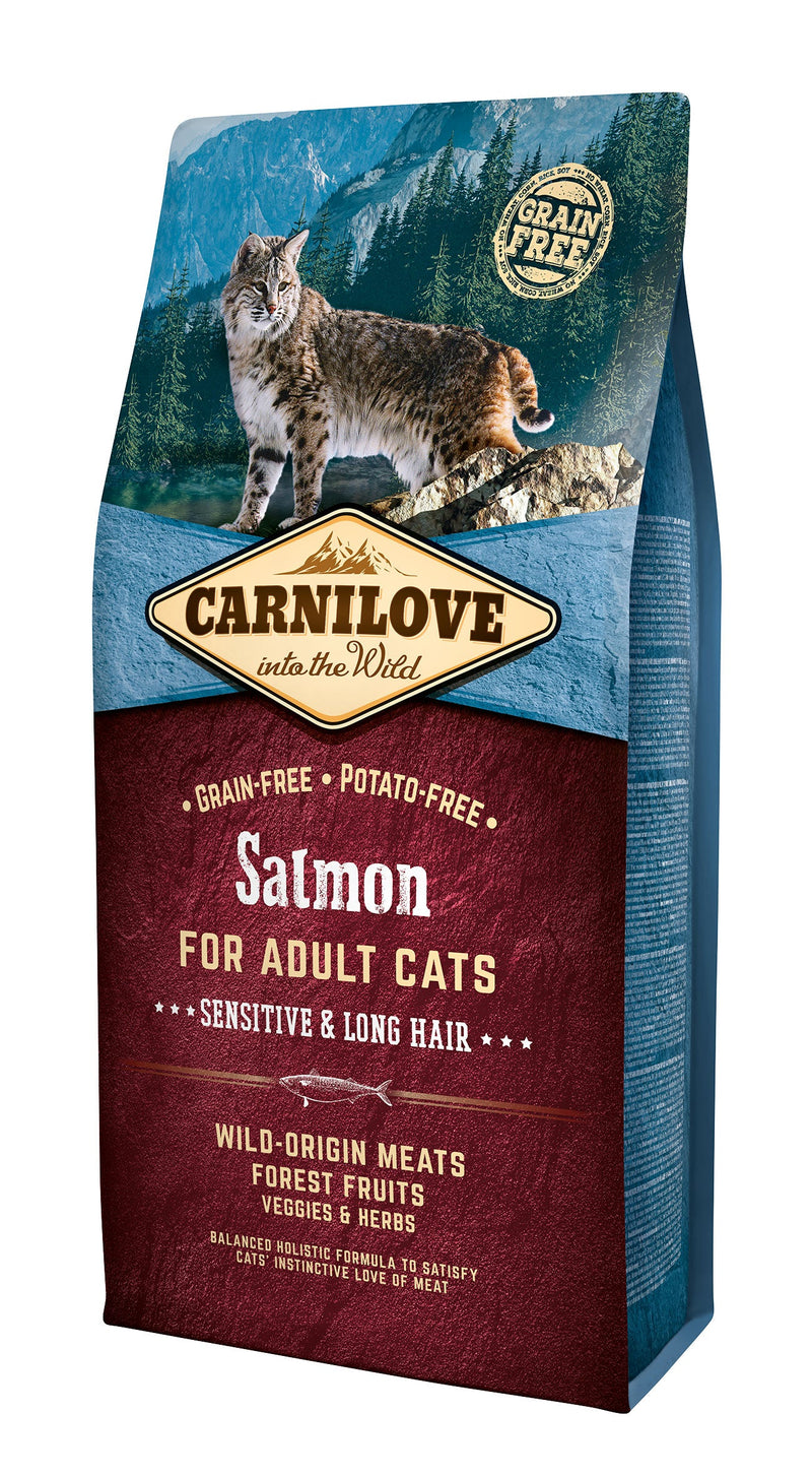 Carnilove Salmon Adult Sensitive Long Hair 6 kg